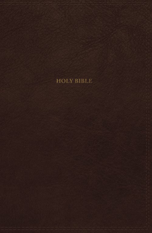 NKJV, Thinline Bible, Leathersoft, Brown, Red Letter, Comfort Print