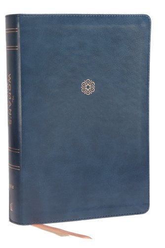 NIV, The Woman's Study Bible, Leathersoft, Blue, Full-Color, Red Letter, Thumb Indexed