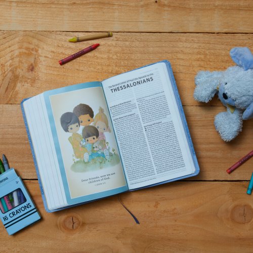 International Children's Bible (ICB) Precious Moments Bible, Leathersoft, Blue