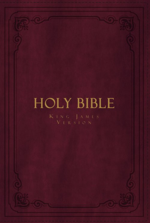 KJV Holy Bible: Large Print Thinline, Burgundy Leathersoft, Red Letter, Comfort Print: King James Version