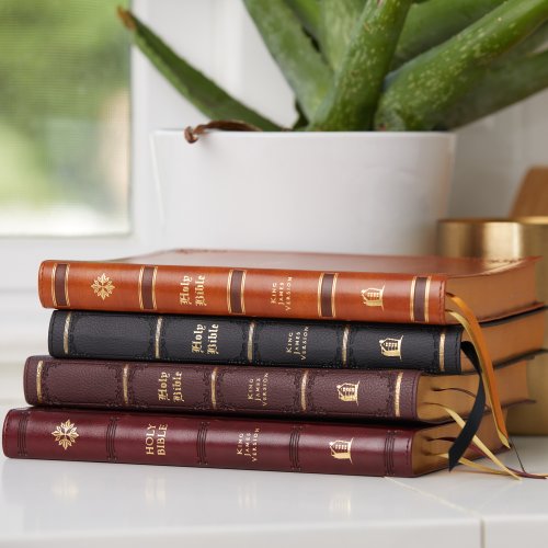 KJV Holy Bible: Large Print Thinline, Burgundy Leathersoft, Red Letter, Comfort Print: King James Version