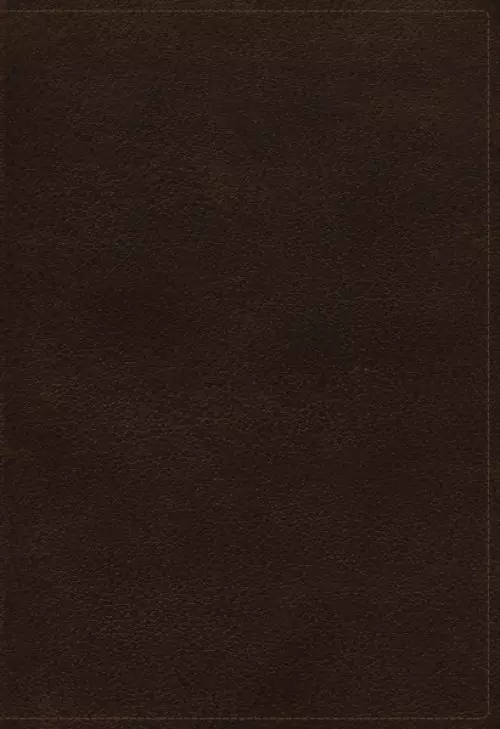 KJV Holy Bible: Large Print Verse-by-Verse with Cross References, Brown Genuine Leather, Comfort Print: King James Version (Maclaren Series)