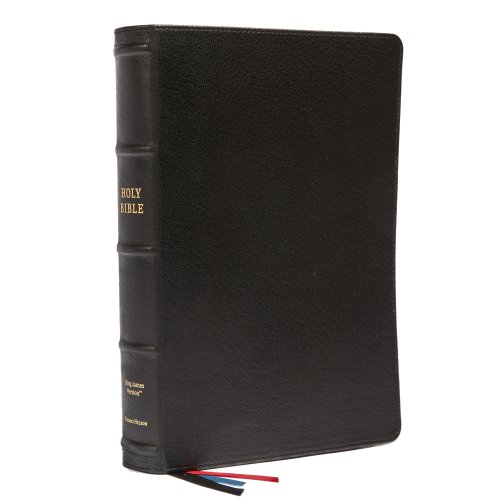 KJV Holy Bible: Large Print Verse-by-Verse with Cross References, Black Premium Goatskin Leather, Comfort Print: King James Version (Maclaren Series)