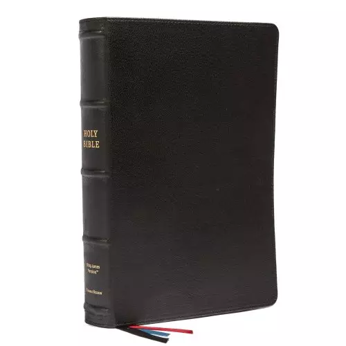 KJV Holy Bible: Large Print Verse-by-Verse with Cross References, Black Premium Goatskin Leather, Comfort Print: King James Version (Maclaren Series)