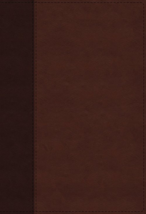 NKJV, Large Print Verse-by-Verse Reference Bible, Maclaren Series, Leathersoft, Brown, Comfort Print