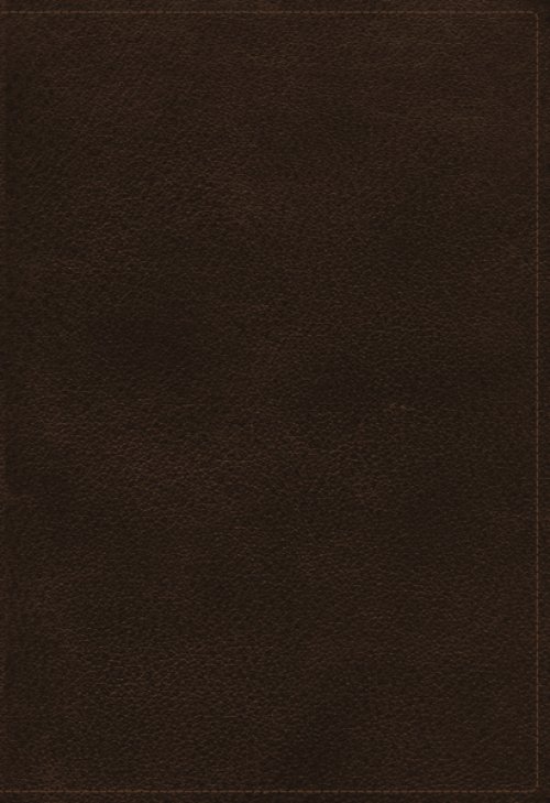 NKJV, Large Print Verse-by-Verse Reference Bible, Maclaren Series, Genuine Leather, Brown, Thumb Indexed, Comfort Print