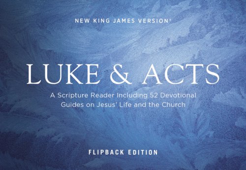 NKJV Luke/Acts Devotional, Flipback Edition, Red Letter, Paperback