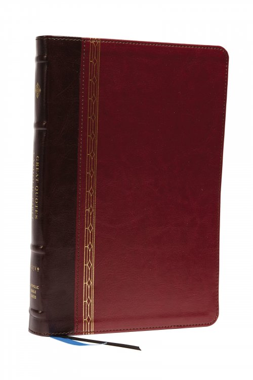 NRSVCE, Great Quotes Catholic Bible, Leathersoft, Burgundy, Comfort Print