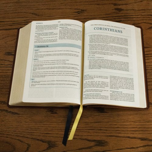 NKJV, The Bible Study Bible, Leathersoft, Brown, Comfort Print