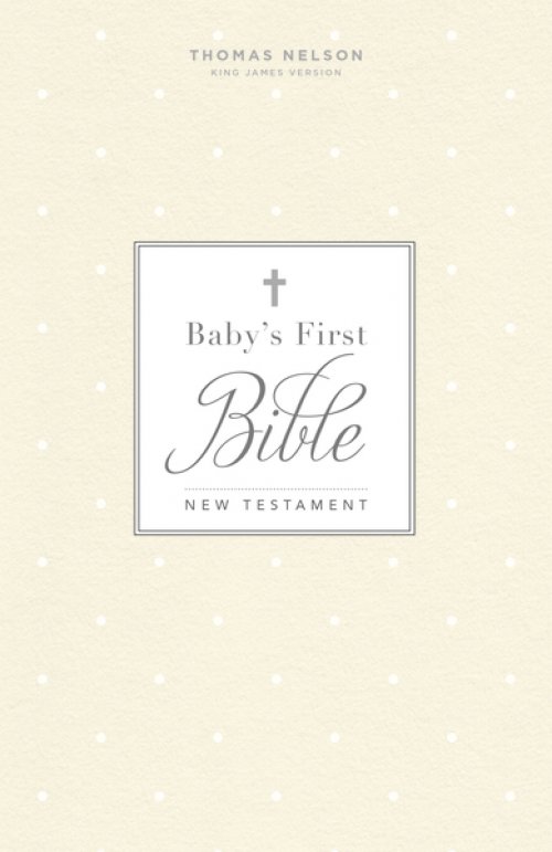 KJV, Baby's First New Testament, Hardcover, White, Red Letter, Comfort Print