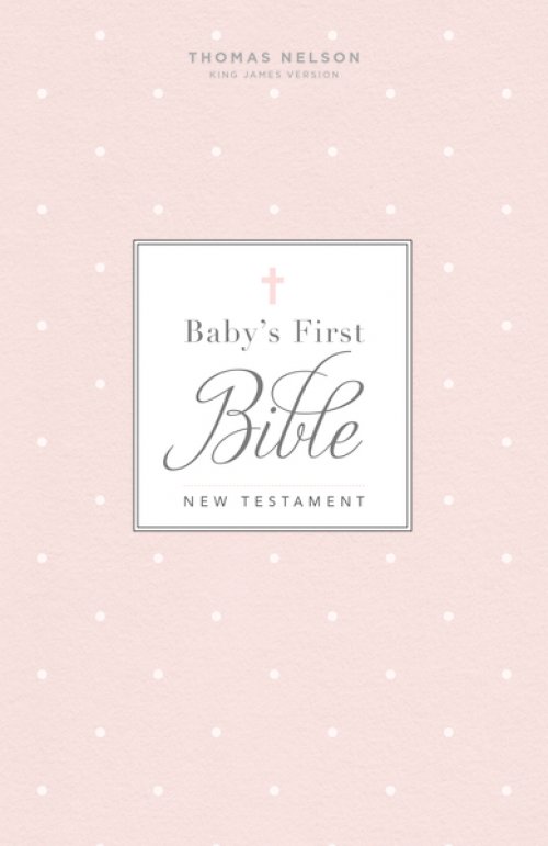 KJV, Baby's First New Testament, Leathersoft, Pink, Red Letter, Comfort Print