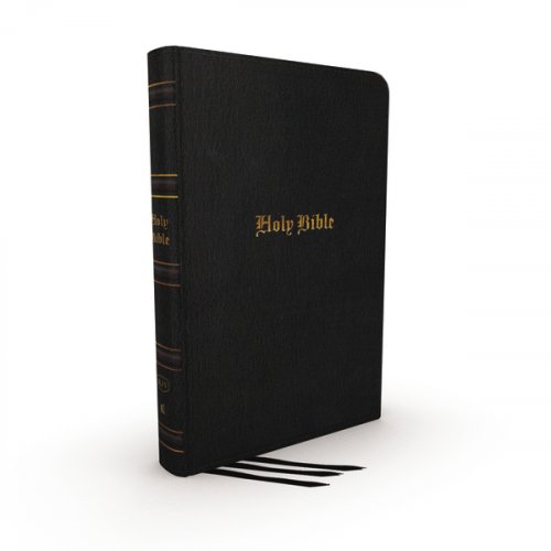 KJV Holy Bible: Large Print Thinline, Black Genuine Leather, Red Letter, Comfort Print: King James Version