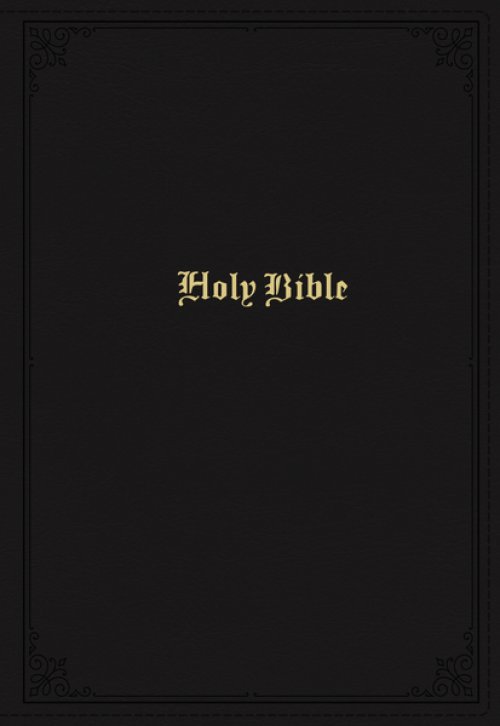 KJV Holy Bible: Large Print Single-Column with 43,000 End-of-Verse Cross References, Black Leathersoft, Personal Size, Red Letter, Comfort Print: King James Version