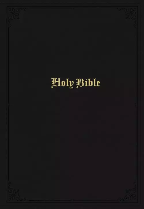 KJV Holy Bible: Large Print Single-Column with 43,000 End-of-Verse Cross References, Black Leathersoft, Personal Size, Red Letter, Comfort Print: King James Version