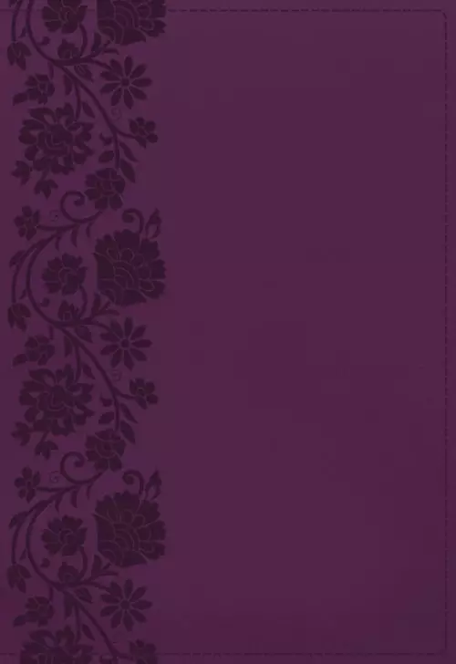 KJV Holy Bible: Large Print Single-Column with 43,000 End-of-Verse Cross References, Purple Leathersoft, Personal Size, Red Letter, Comfort Print: King James Version