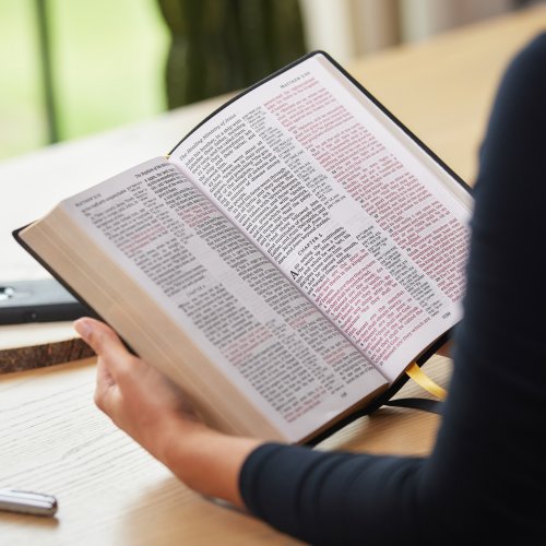 KJV Holy Bible: Large Print with 53,000 Center-Column Cross References, Black Leathersoft, Red Letter, Comfort Print: King James Version