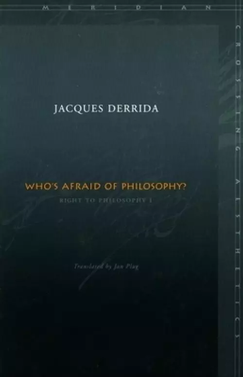 Who's Afraid of Philosophy?: Right to Philosophy 1