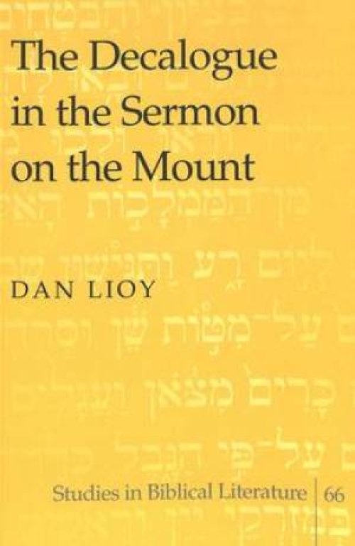 The Decalogue in the Sermon on the Mount