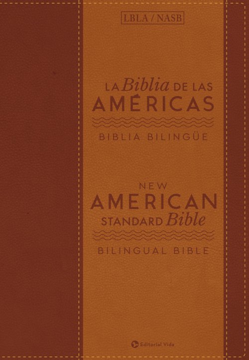 NASB/LBLA, Bilingual Bible, Leathersoft, Brown / NASB/LBLA, Biblia Bilingüe, Leathersoft, Café