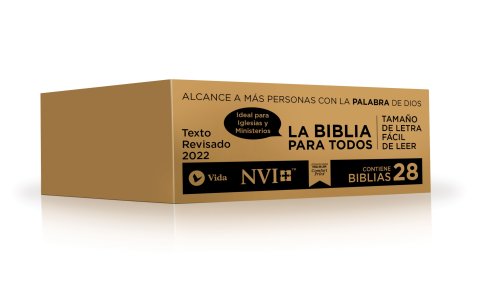 NVI, Santa Biblia, Revisión 2022, Edición económica, Tapa rústica, Paquete de 28