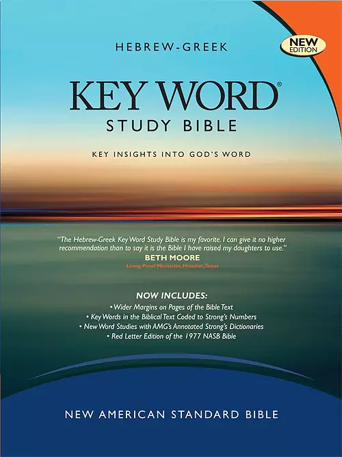 NASB Key Word Study Bible: Burgundy, Genuine Leather