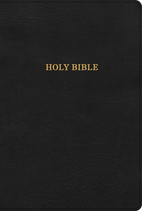 KJV Large Print Thinline Bible, Black LeatherTouch