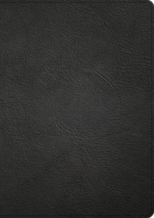 CSB Single-Column Wide-Margin Bible, Holman Handcrafted Collection, Black Premium Goatskin