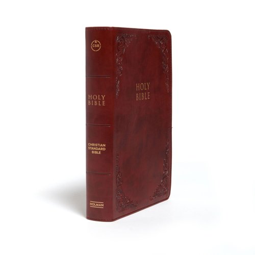 CSB Large Print Personal Size Reference Bible, Burgundy LeatherTouch, Indexed