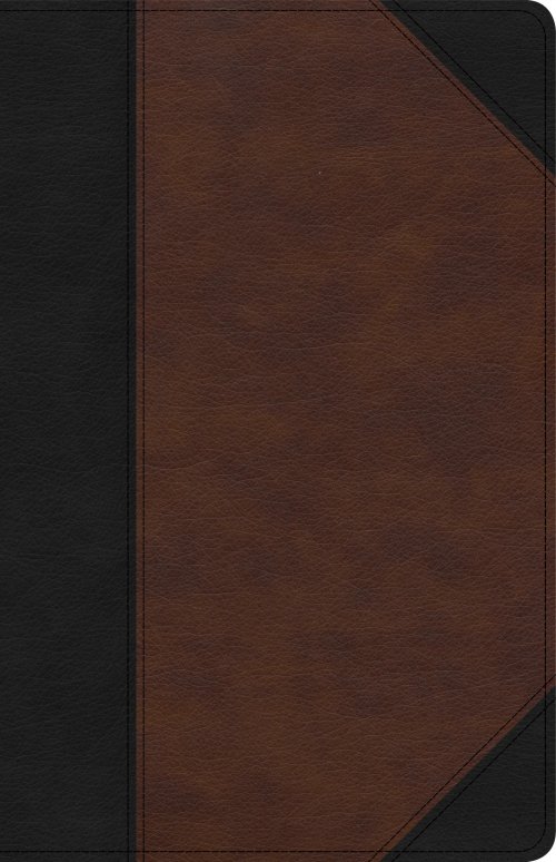 KJV Large Print Personal Size Reference Bible, Black/Brown Leathertouch