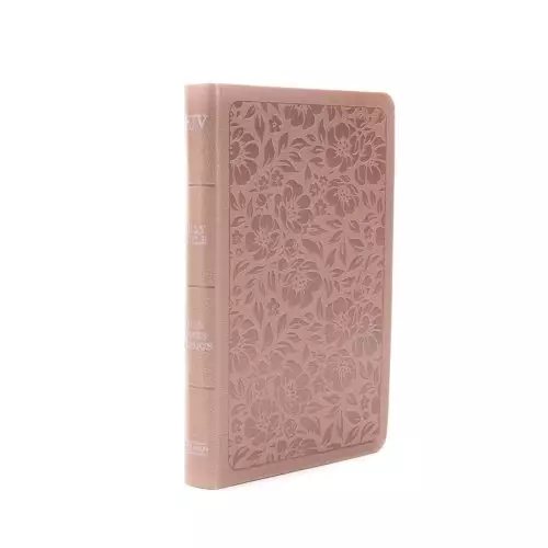 KJV Personal Size Bible, Rose Gold LeatherTouch