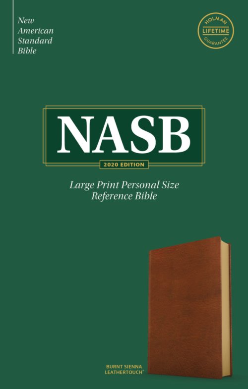 NASB Large Print Personal Size Reference Bible, Burnt Sienna LeatherTouch