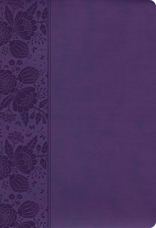 CSB Super Giant Print Reference Bible, Purple LeatherTouch, Value Edition