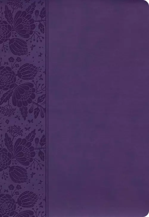 CSB Super Giant Print Reference Bible, Purple LeatherTouch, Value Edition