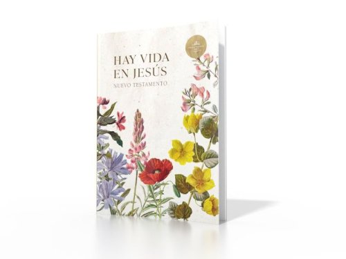 RVR 1960 Nuevo Testamento Hay vida en Jesús flores, tapa suave