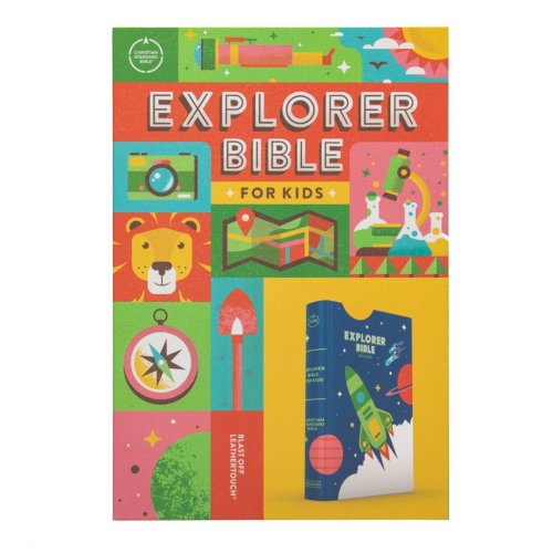 CSB Explorer Bible for Kids, Blast Off LeatherTouch