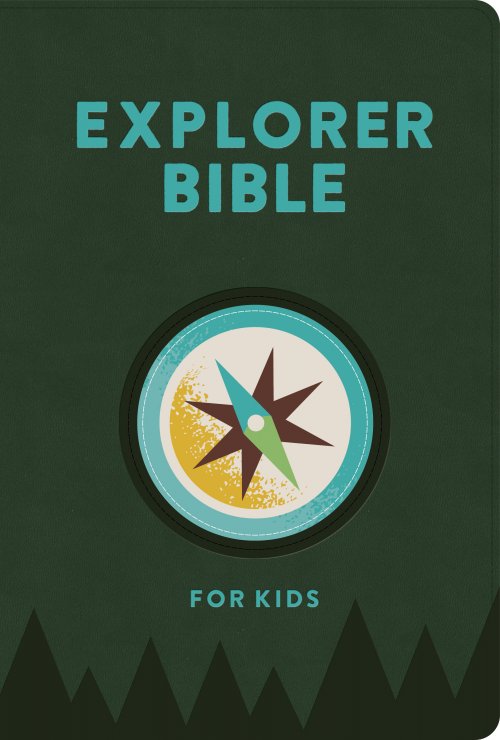 CSB Explorer Bible for Kids, Olive Compass LeatherTouch, Indexed