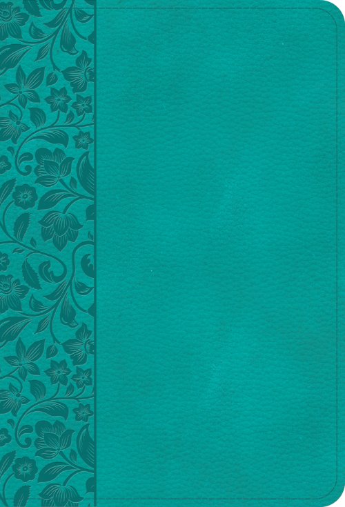 NASB Large Print Compact Reference Bible, Teal LeatherTouch