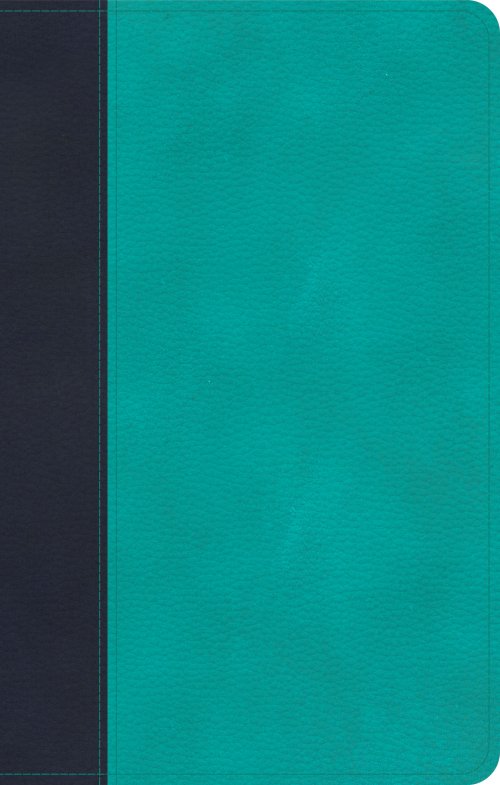 CSB Personal Size Bible, Navy/Teal LeatherTouch