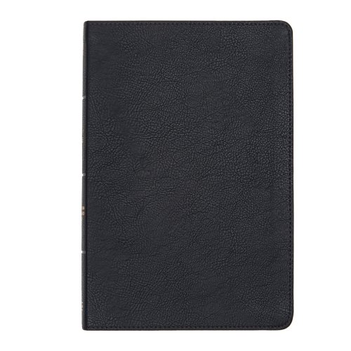 CSB Large Print Thinline Bible, Black LeatherTouch