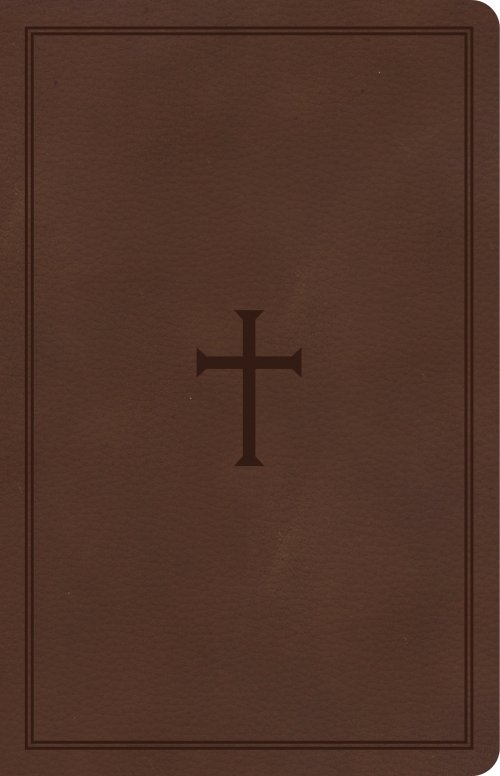 CSB Large Print Personal Size Reference Bible, Brown LeatherTouch