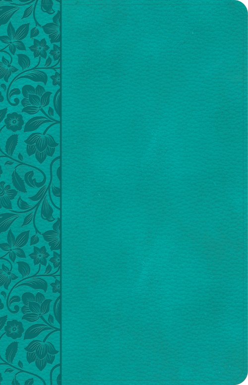 CSB Large Print Personal Size Reference Bible, Teal LeatherTouch