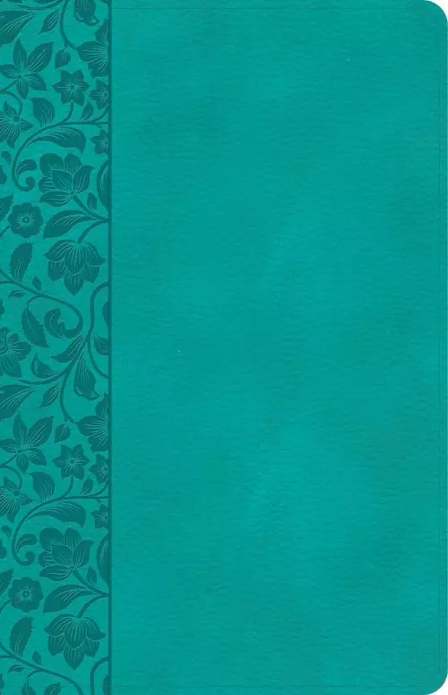 CSB Large Print Personal Size Reference Bible, Teal LeatherTouch