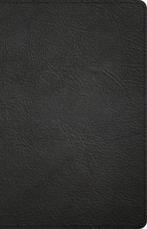 CSB Large Print Personal Size Reference Bible, Black Genuine Leather