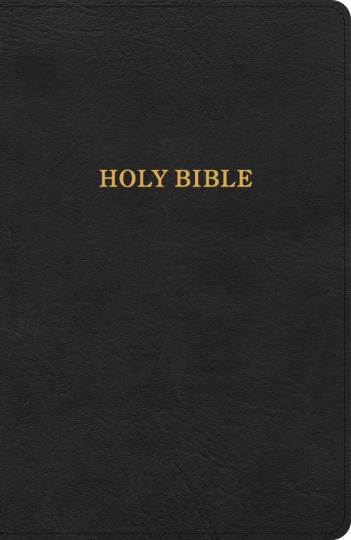 KJV Thinline Bible, Black LeatherTouch