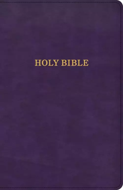 KJV Thinline Bible, Purple LeatherTouch