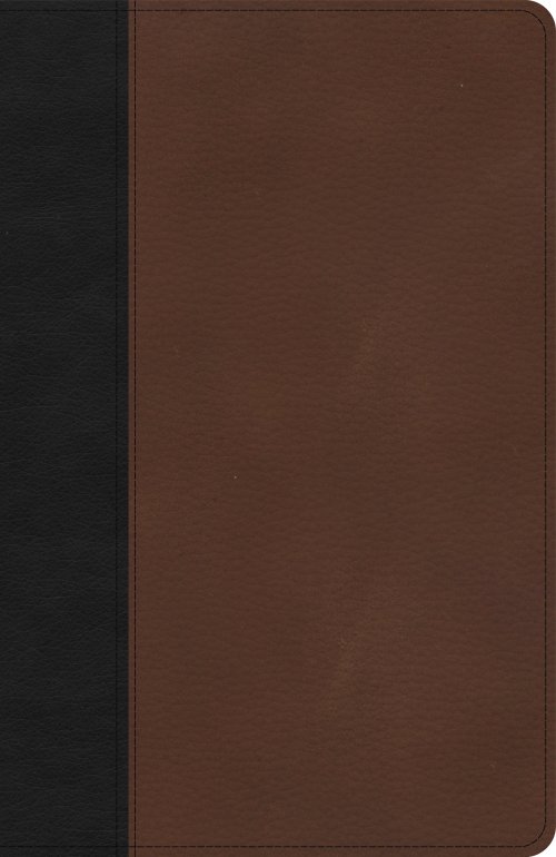 KJV Thinline Bible, Black/Brown LeatherTouch