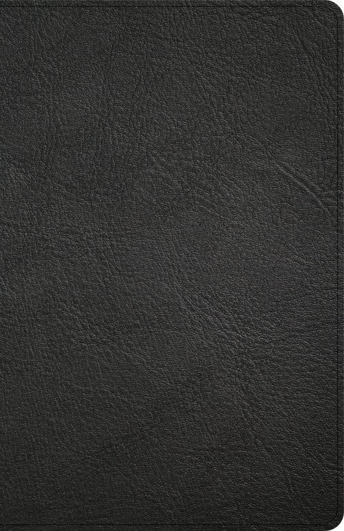 KJV Thinline Bible, Black Genuine Leather