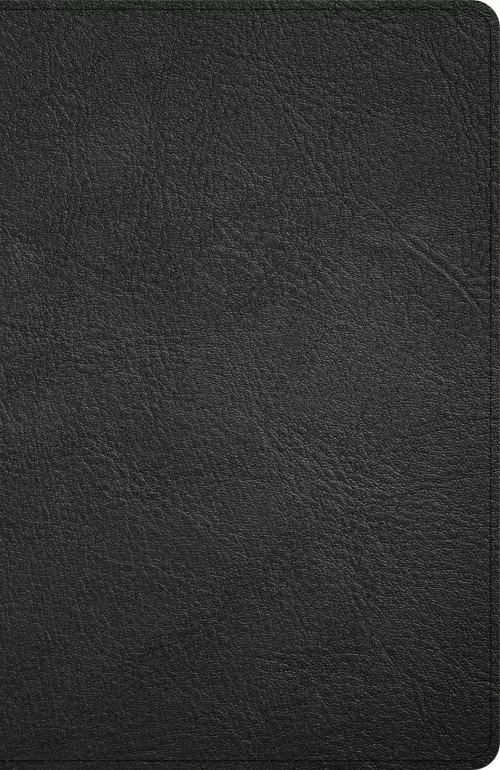 KJV Thinline Bible, Black Genuine Leather