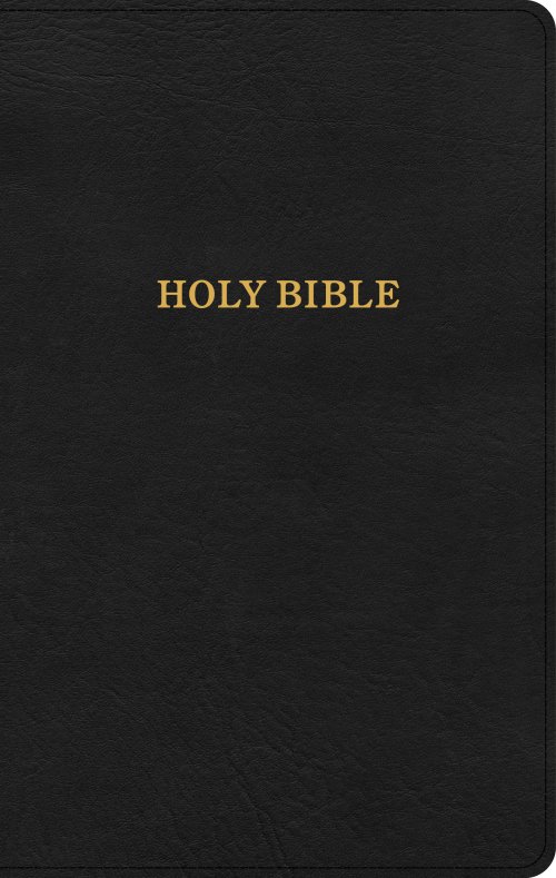 KJV Thinline Reference Bible, Black LeatherTouch