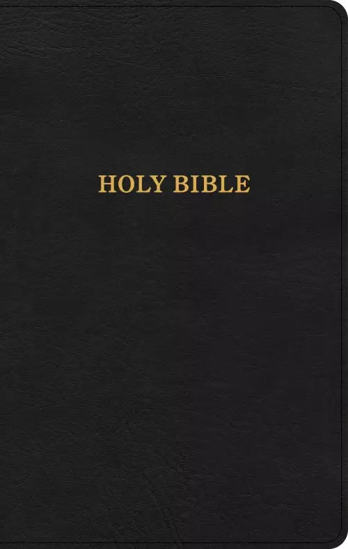 KJV Thinline Reference Bible, Black LeatherTouch